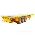 Low price 3 axles 40ft flatbed trailer with container locks